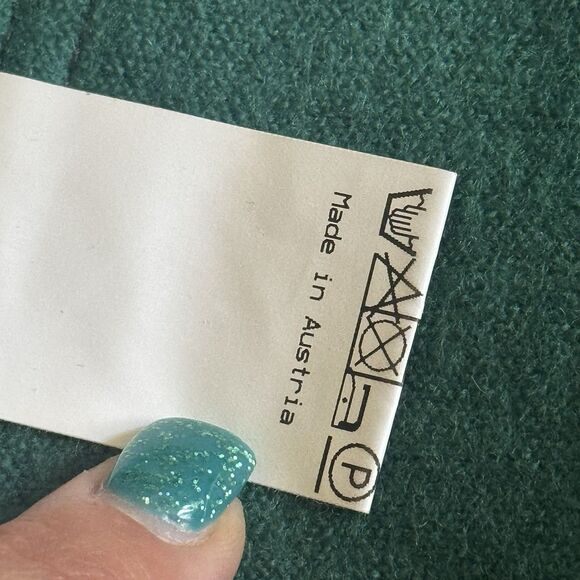 Frauenschuh All 100% Wool Jacket Womens Small Teal Green Coat Zip Up EUC - Picture 9 of 11